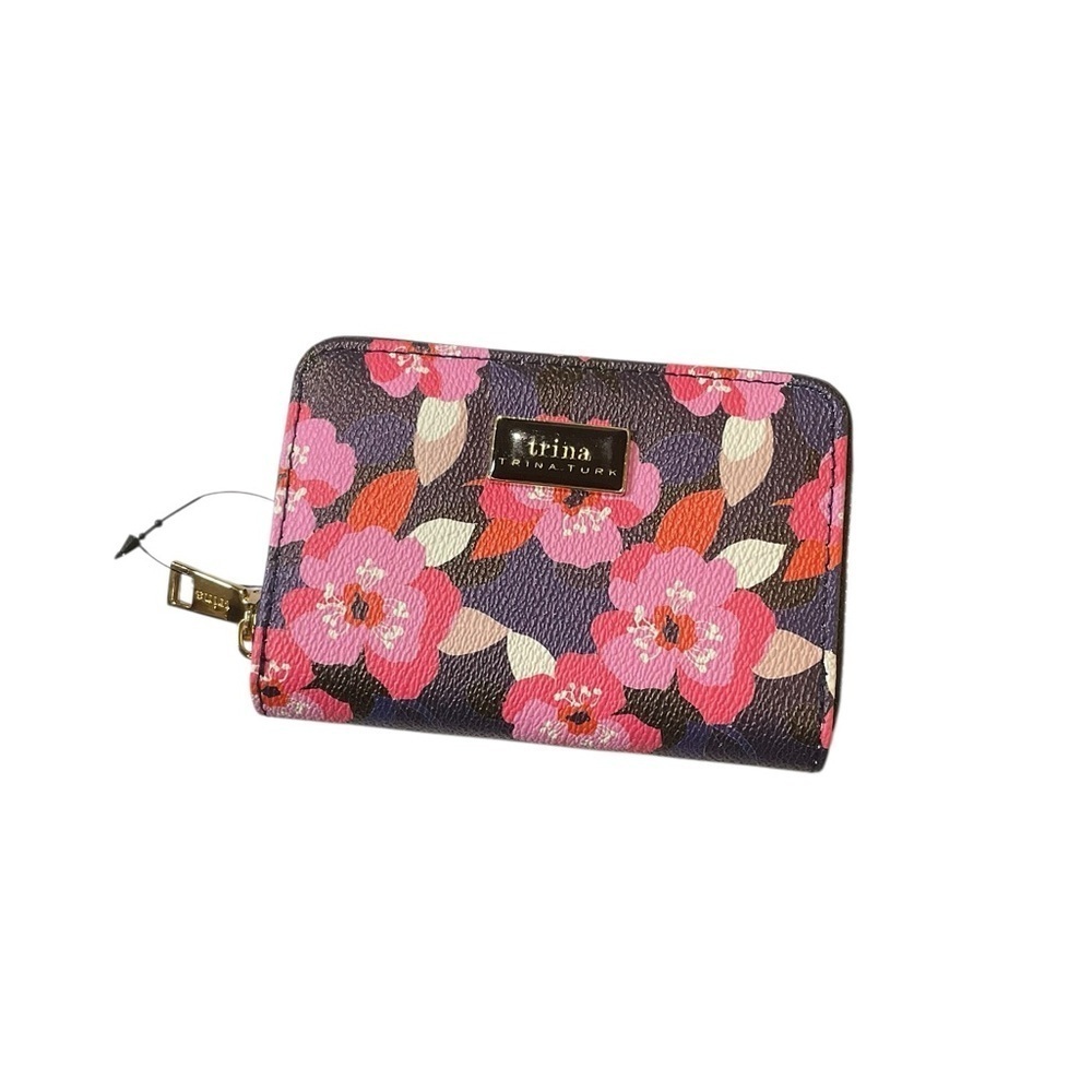 Trina Turk All Over NarcissusSmall Zip Around Wallet Floral